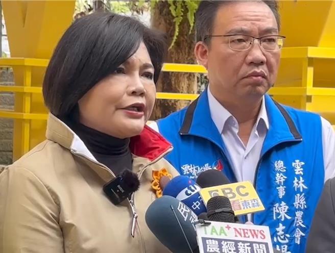 云林县长张丽善（左）18日被问及蓝白合卡关，强调这次是最好的机会，错过了就万劫不復。（云林县政府提供／张朝欣云林传真）