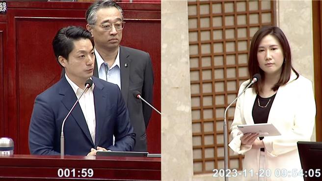 台北市长蒋万安20日赴议会专案报告。（摘自台北市议会直播／刘彦宜台北传真）