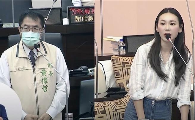 台南市议员曾之婕20日质询指出，近期接获许多幼教老师投诉，指虐童事件发生后，许多政策经常「矫枉过正」。（曾之婕团队提供／洪荣志台南传真）