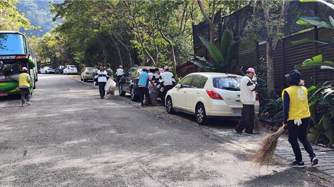 谷关温泉旅游旺季即将到来，交通部观光署参山国家风景区管理处20日于谷关游憩区举办「环游谷关净街」活动。（参山国家风景区管理处提供）