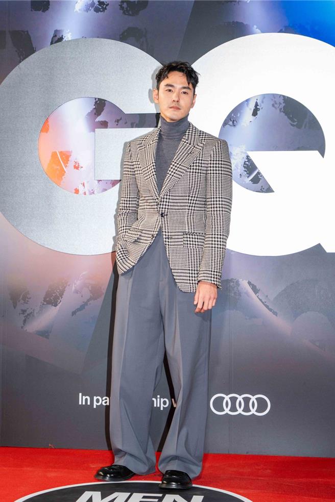 阮经天以Tom Ford、Gucci与Ferragamo混搭出自身的高级感。（石智中摄）