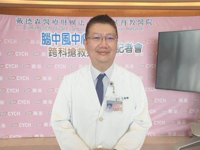 嘉基脑中风中心主任苏裕翔医师。（廖素慧摄）