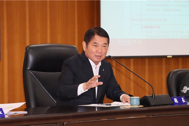 苗栗縣長鍾東錦主持縣務會議。（苗栗縣政府提供／李京昇苗栗傳真）