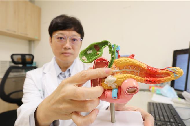 亚洲大学附属医院新陈代谢科医师王子源表示，胰岛素瘤是一种胰臟分泌过量胰岛素造成之疾病。（亚大医院提供／冯惠宜台中传真）