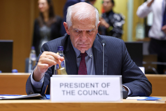 欧洲联盟外交与安全政策高级代表波瑞尔（Josep Borrell）今天说，巴勒斯坦建国会是确保以色列安全的最佳办法。(图/ 路透社)