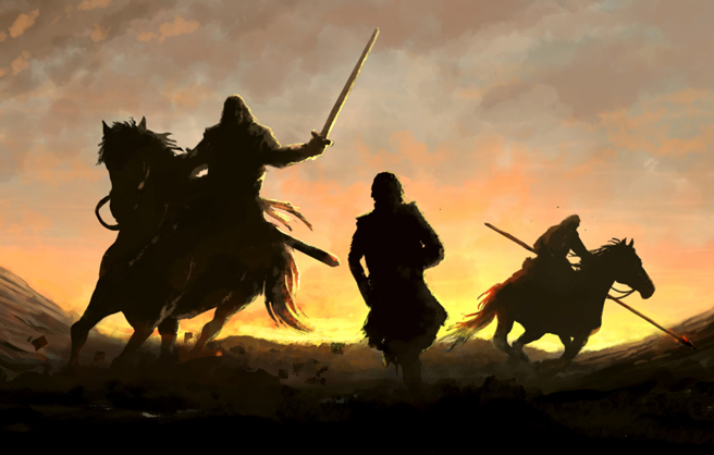 古代游牧民族的王位傳承採「部落選舉制」，候選人必須用軍事實力懾服眾人。(示意圖/達志影像)