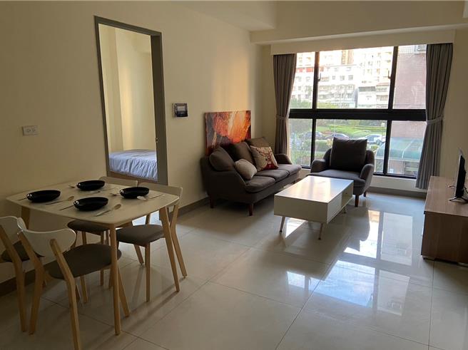 民安段青年社会住宅除了纳入非营利幼儿园及店舖商业空间进驻外，还在建筑设计中融入环境永续概念。（新北市青年局提供／刘玮晴新北传真）