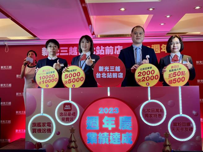 新光三越台北站前店周年庆11月30日起开跑，目标10.8亿元。（吴奕萱摄）