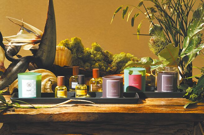 台湾新生香氛品牌栋林香有独特的故事背景，产品有蜡烛、淡香精等，从2480元至3280元不等。（栋林香提供）