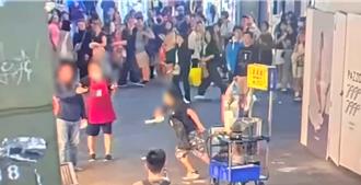 西門町徒步區爆互毆 臭豆腐小販拿鐵夾猛敲路人頭