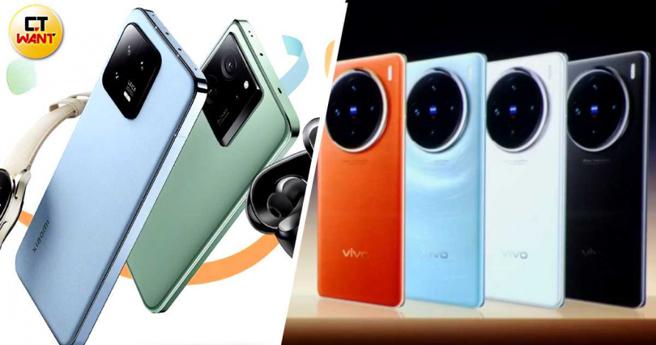 大陆手机品牌率先使用AI晶片，高通阵营是小米14、联发科阵营为vivo X100。（图／翻摄自vivo发布会YT、维科网）