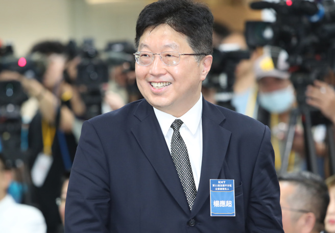 国民党不分区立委提名人科克兰资本董事长、财金青创代表杨应超。（郑任南摄）