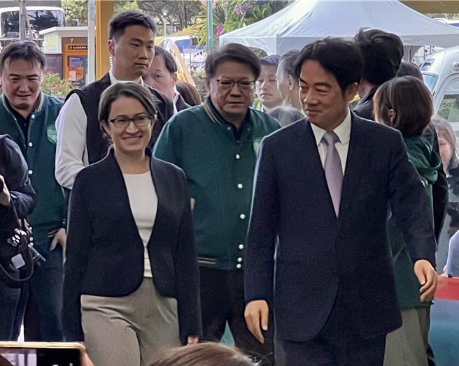 賴清德被指洗白戰爭製造者形象，民進黨：中共才是台海和平的最大威脅。（曾薏蘋攝）