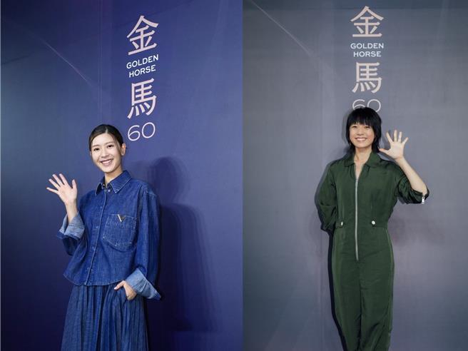 港星余香凝（左）跟锺雪莹今日轮番出席金马媒体茶叙。（金马提供）