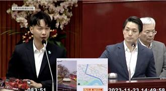 蔣萬安施政將屆周年 北市議員送抓周禮提醒「該收涎」