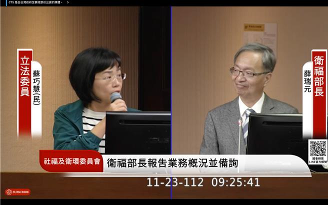 衛福部長薛瑞元今表示，2025年起，C肝、愛滋等專案都將從健保總額移出，常態性以公務預算支應，估健保總額將多出100億，加上主計總處撥補的100億健保基金，合計多出200億的預算。（圖取自國會頻道）