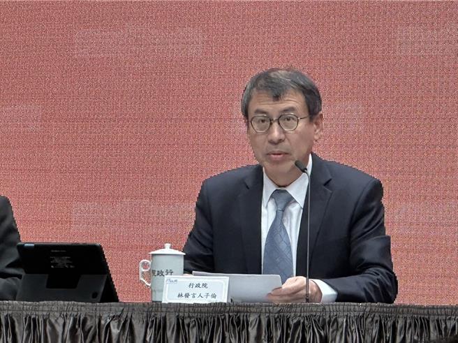 行政院发言人林子伦。（黄婉婷摄）