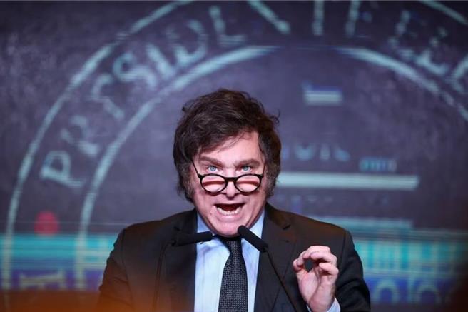 习近平致贺阿根廷总统当选人，米雷伊感谢并祝中国人民幸福安康。（路透）