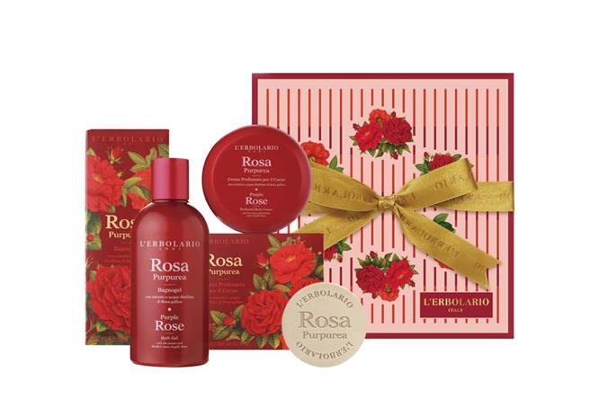 Global Mall新北中和店的蕾莉欧绯红玫瑰香氛礼盒，原价2100元、优惠价1380元。（Global Mall提供／朱世凯台北传真）