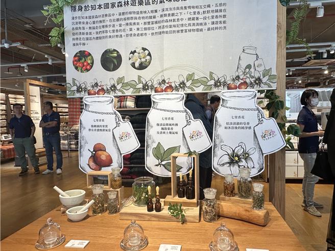 林业及自然保育署台东分署与璞草园合作，推出专属知本国家森林游乐区的首款精油。（蔡旻妤摄）
