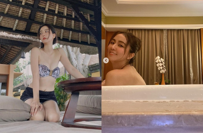 周晓涵晒养眼美照。（图／取自周晓涵IG）