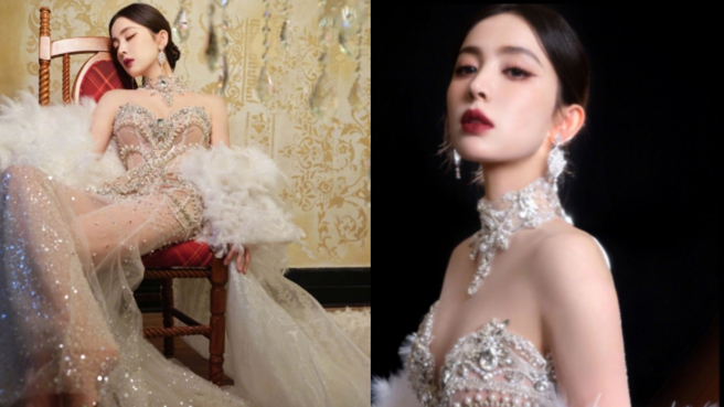 古力娜扎红毯造型大受好评。（图／翻摄自古力娜扎 微博）