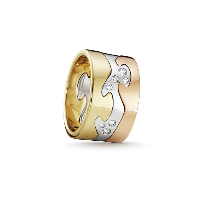 乔治杰生FUSION珠宝戒指，约14万5000元起。（GEORG JENSEN提供）