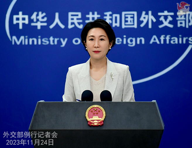 中國外交部發言人毛寧說，無論韓國還是英國都不是台海東海的當事方，所謂航行和飛越自由，本就不存在問題。（圖／中國外交部）