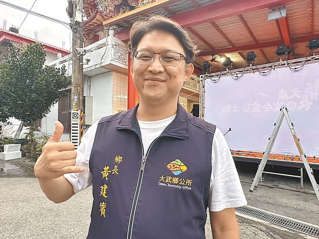 国民党籍台东立委参选人黄建宾。（蔡旻妤摄）