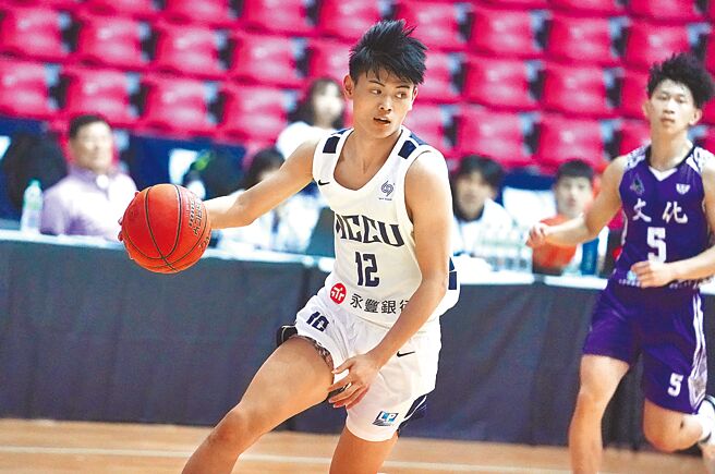 政治大学林子皓（左）化身「板凳暴徒」，单场轰17分。（大专体总提供）