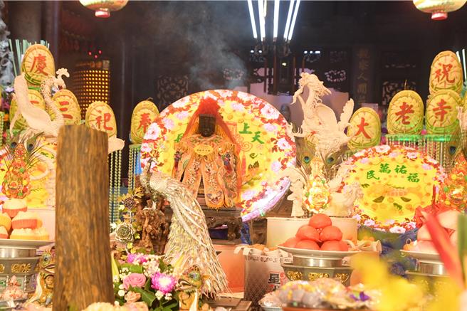 彰化縣芬園鄉舉辦為期3天的奉祀老大媽300年慶系列活動，25日舉辦祝獻大典。（彰化縣政府提供／孫英哲彰化傳真）