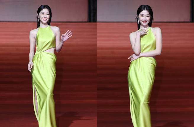 邵雨薇泄火辣S曲线。（图／陈俊吉摄）