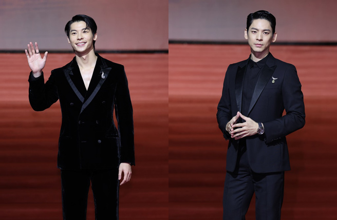 许光汉和林柏宏一起入围金马60影帝。（图／陈俊吉摄）