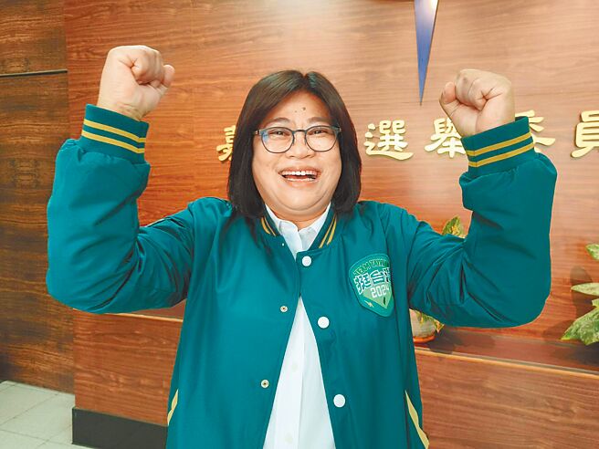民进党嘉义市立委王美惠拚连任。（廖素慧摄）