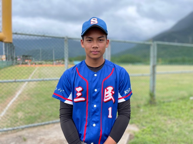 花莲三民国中曾凯恩。（毛琬婷摄）