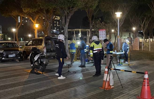 桃园警方持续携手环保及监理单位，执行联合稽查检测噪音车勤务，目的就是要「还静于民」。（翻摄画面）