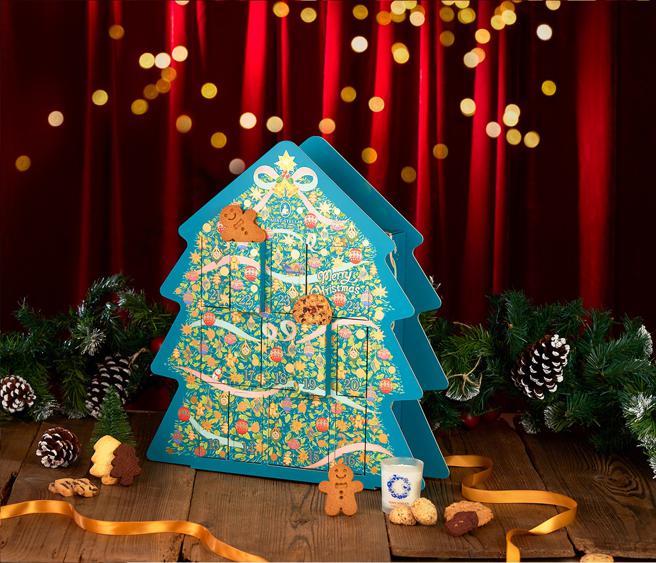 新光三越限量Aunt Stella诗特莉圣诞梦想树倒数月历盒 ，推荐价1480元。（新光三越提供）