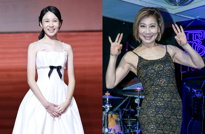 資深藝人郎祖筠（右）談起對林品彤（左）的初印象。（圖／中時資料照）