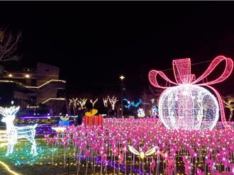 梨山山谷燈光節試燈美呆了！遊客大飽眼福搶先看