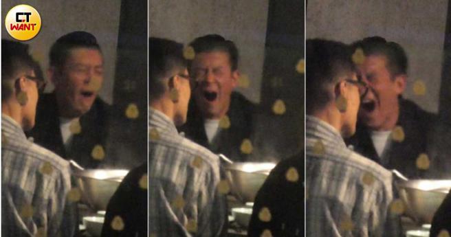 陈冠希哈欠一打起来有完没完，疲态全写在脸上。（图／本刊摄影组）