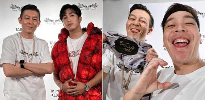 陈冠希的潮牌店举办台北见面会，现场不仅粉丝满满，就连娄峻硕、无尊等艺人也到场追星。（图／取自娄峻硕、无尊脸书）