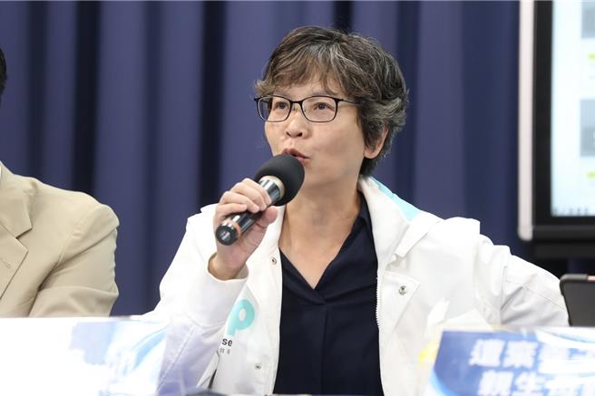 民眾党立委参选人蔡壁如今赴国民党中央党部出席记者会。（文传会提供）