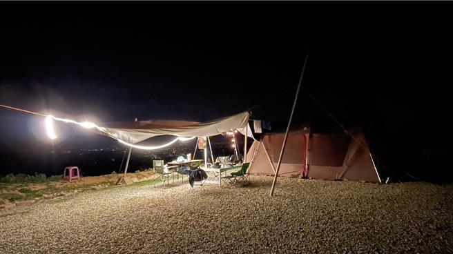 营地示意图，非新竹县露营区事故营地。（ 吴娮翎摄）