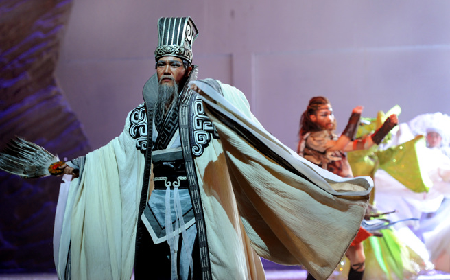 大型实景演出《出师表》。（资料照／新华社）