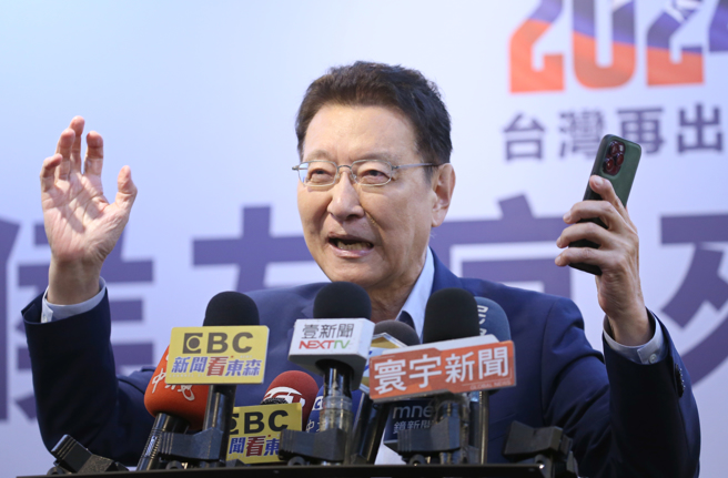 國民黨副總統參選人趙少康。（陳君瑋攝）