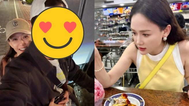 陈乔恩小鸟依人的模样，幸福感溢出屏幕。（图／翻摄自陈乔恩 小红书）