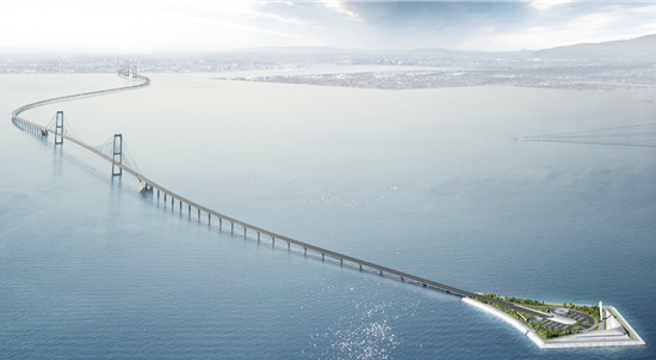 深中通道是世界级的「桥、岛、隧、地下互通」集群工程， 是大陆首个高速公路水下互通立交主体结构。（图／快科技）