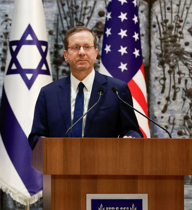 以色列總統赫佐格（Isaac Herzog）。(圖/ 路透社)