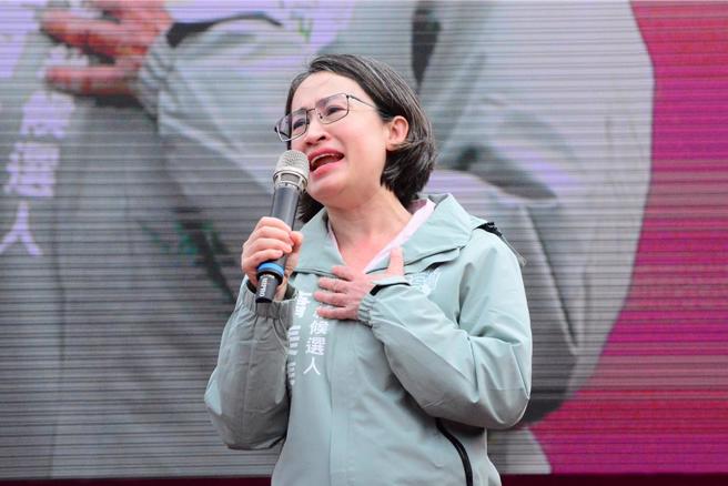 驻美大使萧美琴辞职返台投入台湾总统选战。（王志伟摄）