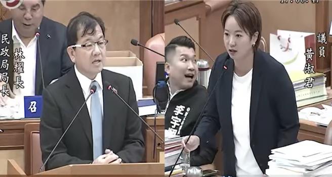 民进党新北市议员黄淑君在议会明年度预算审查中，质问民政局长林耀长「板殡到底何时迁移？」林回应，已有评估过其他28区，但都遭居民反对。（摘自新北市议员黄淑君脸书）